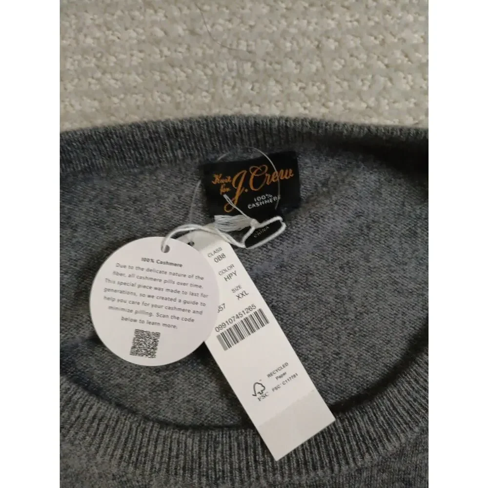 J. Crew Men's Crewneck Sweater in Heather Gray